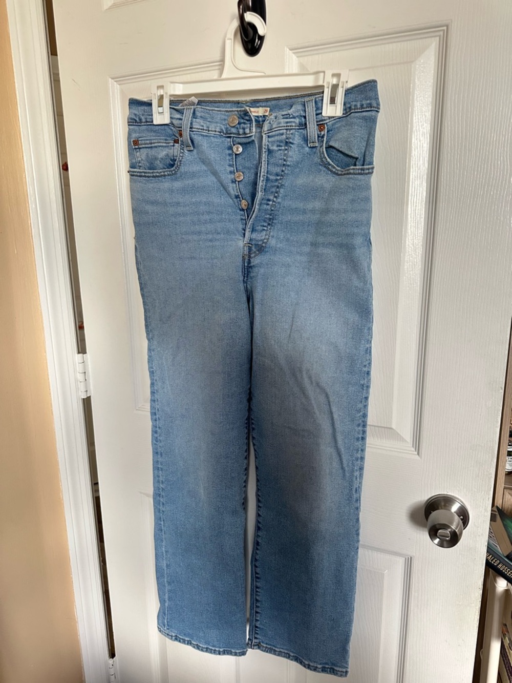 Levi's Light Blue High-Rise Button-Fly Jeans